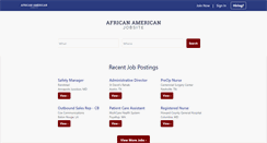 Desktop Screenshot of africanamericanjobsite.com