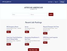 Tablet Screenshot of africanamericanjobsite.com
